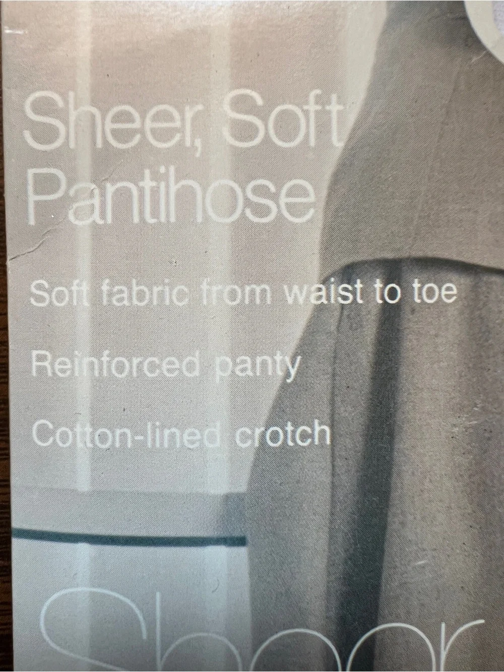 NWT Vintage 80s/90s Worthington Sheer Caress Pantyhose in White - Size Average